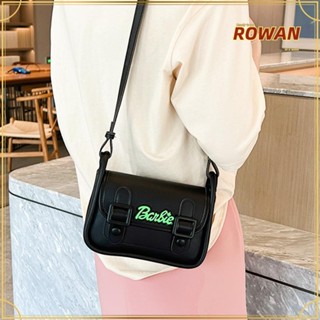 Rowans กระเป๋าถือ กระเป๋าสะพายไหล่ สะพายข้าง หนัง PU ทรงคลัทช์ สีดํา แฟชั่นวินเทจ สําหรับสตรี