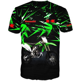 เสื้อยืด พิมพ์ลาย kawasaki 3 มิติ แฟชั่น สําหรับผู้ชาย ไซซ์ s - 5xl