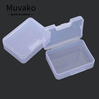 Muvako กล่องพลาสติกใส ทรงสี่เหลี่ยม ทนทาน สําหรับใส่เครื่องประดับ ลูกปัด