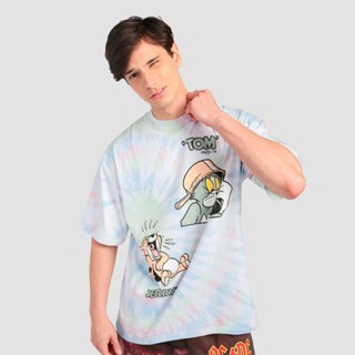 เสื้อยืด โอเวอร์ไซซ์ พิมพ์ลาย Tom N Jerry Mc.F Supply