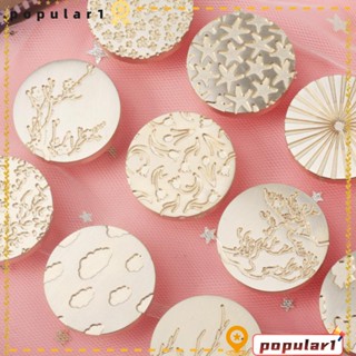 POPULAR แสตมป์ตราประทับขี้ผึ้ง ทองแดง สําหรับตกแต่งซองจดหมาย Diy