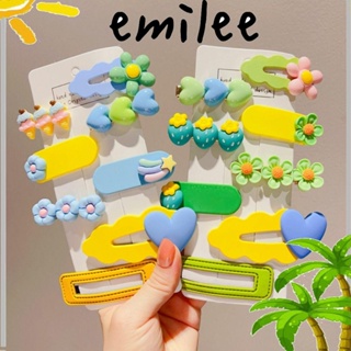 Emilee กิ๊บติดผม รูปหัวใจน่ารัก สีแคนดี้ สําหรับเด็กผู้หญิง 8 ชิ้น