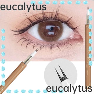 Eucalytus1 ปากกาอายไลเนอร์ 2 แท่ง แบบบางพิเศษ สีดํา กันน้ํา สําหรับผู้หญิง