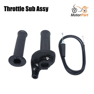 MOTOPARTS SHOP 7/8" Quick Throttle Handle Grip with Cable Universal Handlebar for Motorcycles Dirt Bike