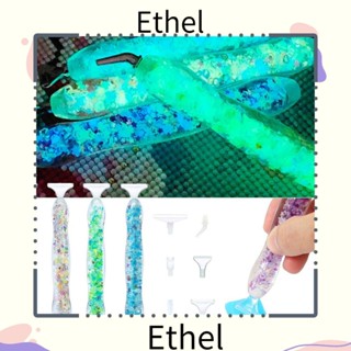 Ethel1 ปากกาปักครอสสติตช์คริสตัลเรซิ่น 5D แบบเปลี่ยน