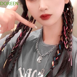 Doreen วิกผมหางม้าถักเปีย ผู้หญิง แฟชั่น ต่อผม อุปกรณ์จัดแต่งทรงผม เชือกสี มวยผม ถักเปีย วิกผม เชือกผม