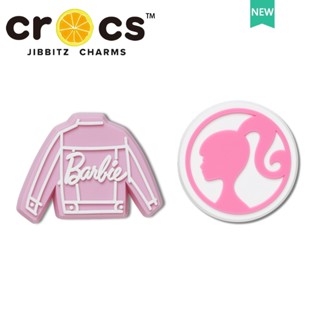 barbie jibbitz crocs แท้  ใหม่ บักเกิลติดรองเท้า crocs สีชมพู อุปกรณ์เสริม สําหรับตกแต่งตุ๊กตาบาร์บี้ 2023