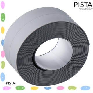 Pista เทปกาวซีล PVC กันน้ํา สีเทา สําหรับฝักบัวอาบน้ํา 2 แพ็ก