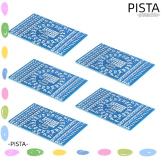 Pista บอร์ด PCB เชื่อมบัดกรีไฟฟ้า แบบพกพา สีฟ้า สําหรับฝึกเชื่อม 5 ชิ้น