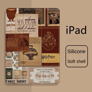 [iPad Air 4] เคส แบบใส ลายการ์ตูนแฮรี่พอตเตอร์ พร้อมช่องใส่ปากกา สําหรับ iPad 2021 pro11 gen9 8 7 10.2 นิ้ว Air4 5 10.9 Air1 2 gen5 gen6 9.7 gen 10 2022 mini 4 5 7.9