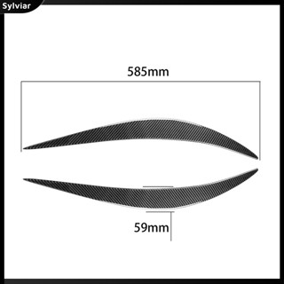 [sylviar] สติกเกอร์คาร์บอนไฟเบอร์ ดัดแปลง สําหรับติดไฟหน้ารถยนต์ Q50 1 คู่