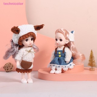 [technicolor] ตุ๊กตาข้อต่อขยับได้ ขนาดเล็ก 16 ซม. พร้อมเสื้อผ้า สําหรับเด็กผู้หญิง พร้อมส่ง