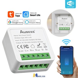 Tuya 2/3/4way Wifi Mini Smart Power Monitoring Switch Bluetooth Module Support 2 Way Alexa Control Timer Qualityy MOLISA