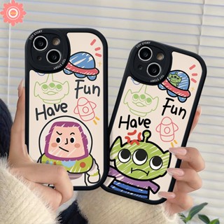 เคสโทรศัพท์มือถือ Tpu นิ่ม กันกระแทก ลายการ์ตูนเอเลี่ยน Toy Story Buzz Lightyear น่ารัก สําหรับ IPhone XR 7Plus 11 12 14 13 Pro Max 8 6 7 6s Plus XS X Max SE 2020