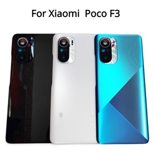 ฝาครอบแบตเตอรี่ด้านหลัง พร้อมเลนส์กล้อง สําหรับ Xiaomi Poco F3