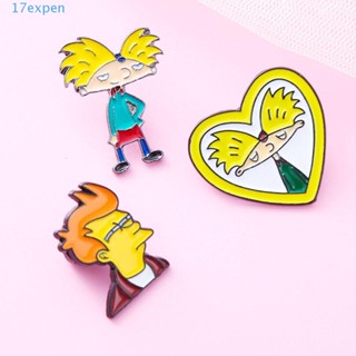 Expen Hey Arnold เข็มกลัดโลหะ รูปหยดน้ํามัน สไตล์เกาหลี สําหรับผู้หญิง