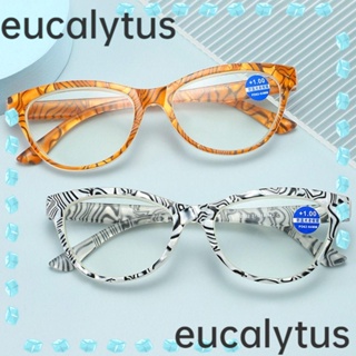 Eucalytus1 แว่นตาอ่านหนังสือ กรอบเบาพิเศษ หรูหรา แบบพกพา สไตล์วินเทจ สําหรับผู้ชาย และผู้หญิง