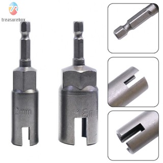 【TRSBX】Nut Driver Set 1/4" Hex Shank Butterfly Bolt Socket Steel Tools Driver Set