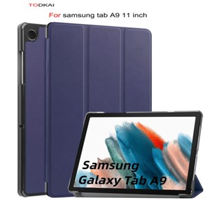 เคสแม่เหล็ก พร้อมขาตั้ง สําหรับ samsung tab A9 11 นิ้ว A9