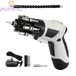 【COLORFUL】Electric Screwdriver Cordless Screwdriver Household Maintenance Power Tools Set