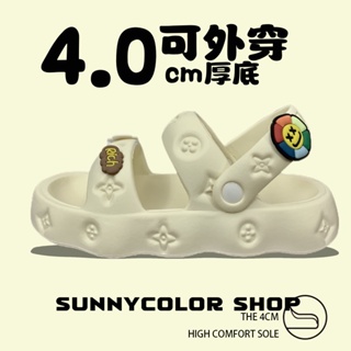 SUNNYCOLOR ร้องเท้า รองเท้าแตะ รองเท้าแฟชั่น สะดวกสบาย สไตล์เกาหลี แฟชั่น ด้านล่างหนา 2023 ใหม่ B90H0PE