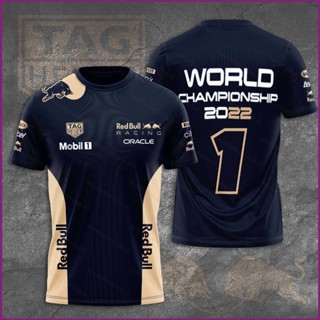 เสื้อยืดแขนสั้นลําลอง พิมพ์ลาย NP2 2022 F1 Red Bull Racing World Champ Fans พลัสไซซ์ PN2