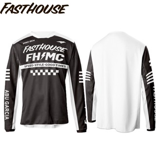 Fasthouse เสื้อกีฬาแขนยาว ระบายอากาศได้ดี แบบแห้งเร็ว เหมาะกับฤดูร้อน สําหรับขี่จักรยานเสือภูเขาวิบาก