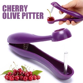 New 1pc Cherry Olive Pitter Stoner Stone Pit Seed Remover Easy Squeeze Grip Tool