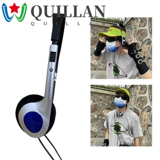 Quillan Y2k หูฟังแบบมีสาย 80s 90s 3.5 มม. สไตล์วินเทจย้อนยุค CD Walkman Mp3