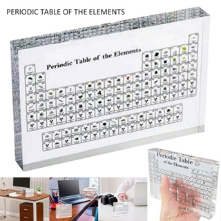 New Acrylic Periodic Table Display With Real Elements School Teaching Chemical