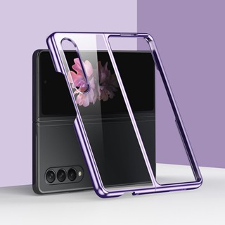 เคสโทรศัพท์มือถือแบบใส บางมาก แฟชั่น สําหรับ Samsung Galaxy Z Fold5 Fold4 Fold3 Fold2 5G