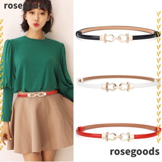 Rosegoods1 สายโซ่คาดเอว แบบหนัง ปรับได้ สําหรับผู้หญิง