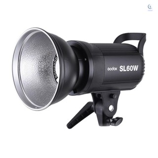 Godox SL-60W 5600K 60W ไฟวิดีโอ LED พลังงานสูง พร้อมเมาท์โบเวน สําหรับถ่ายภาพสตูดิโอ บันทึกวิดีโอ สีขาว