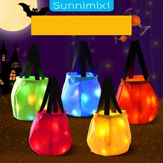 [Sunnimix1] ถังคอสเพลย์ฮาโลวีน มีไฟ LED สําหรับเด็ก