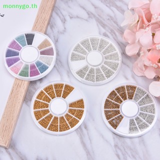 Monnygo ลูกปัดพลอยเทียม 3D สําหรับตกแต่งเล็บ DIY TH