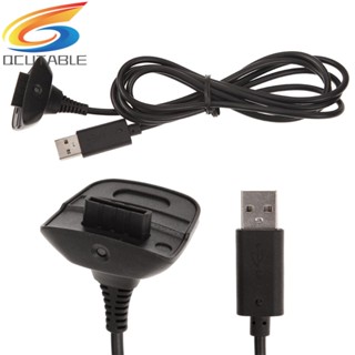 [Qcutable.th] สายชาร์จ USB จอยสติ๊กควบคุมเกมไร้สาย สําหรับ Xbox 360