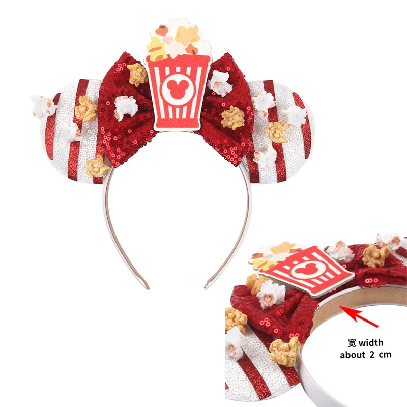 Disney ที่คาดผมหูมิกกี้ ประดับเลื่อม โบว์ ปราสาท เทศกาล ปาร์ตี้ คอสเพลย์ DIY สําหรับเด็กผู้หญิง - รูปที่ 3