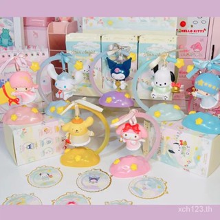 [พร้อมส่ง] ของแท้ โคมไฟกลางคืน รูป Sanrio Wish Little Angel Mystery Box Cinnamon Dog Kuromi 2UMU สําหรับตกแต่ง