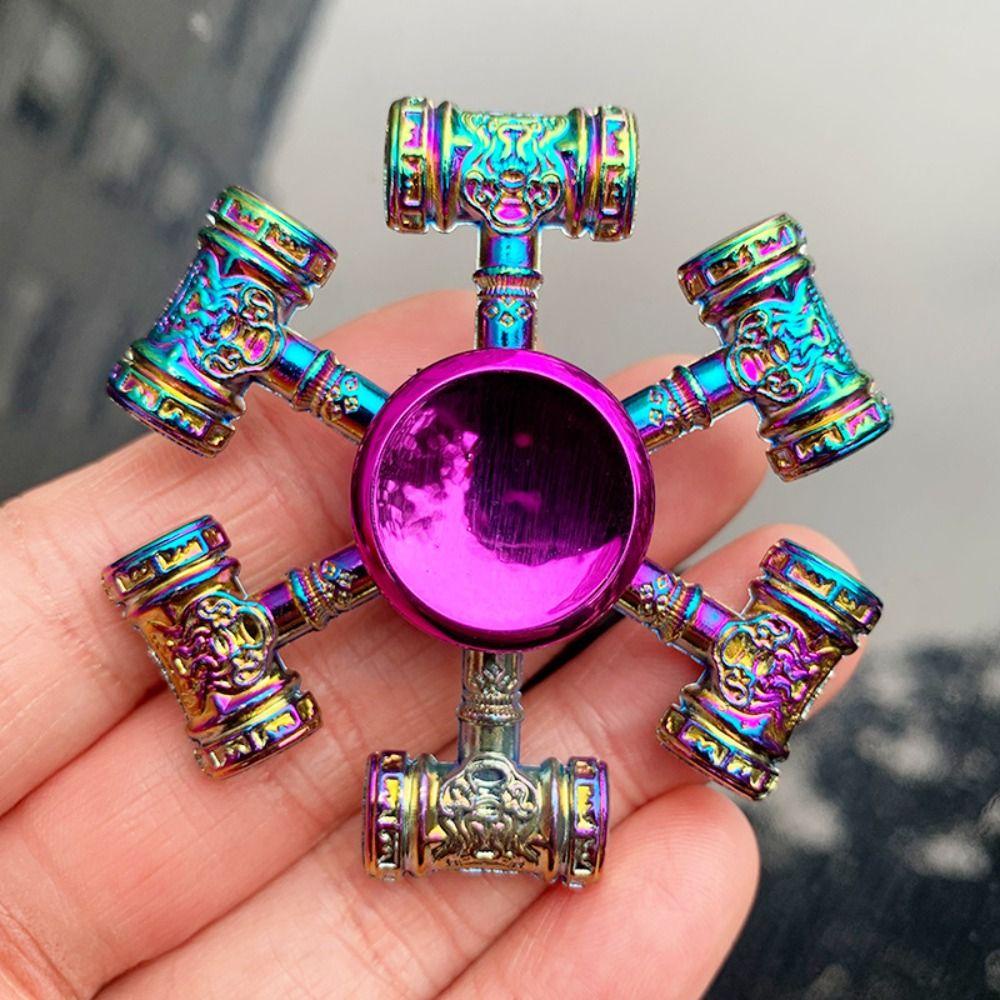 Keepin Hand Spinner, Dragon Wings โลหะความเร็วสูง Rainbow Finger Spinner, Spinning Top ของเล่นโลหะผสมเสียงต่ํา Anti-Anxiety ปลายนิ้ว Gyro ของขวัญวันเกิด - รูปที่ 3