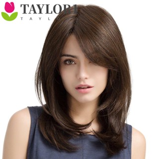 Taylor1 วิกผมหยักศก สีน้ําตาลธรรมชาติ ทนความร้อน สีบลอนด์