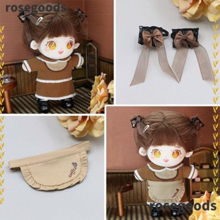 Rosegoods1 ชุดยูนิฟอร์ม ผ้าฝ้าย ขนาดเล็ก 20 ซม. สําหรับตุ๊กตา