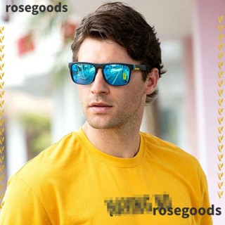 Rosegoods1 แว่นตากันแดด เลนส์โพลาไรซ์ สไตล์เรโทร สําหรับผู้ชาย เหมาะกับการเล่นกีฬา ขี่จักรยาน