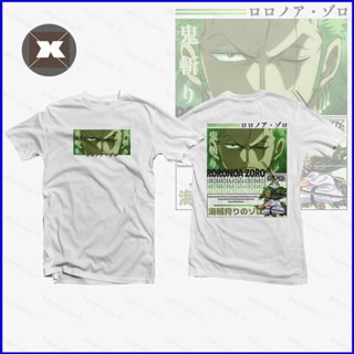 Yt1 เสื้อยืดแขนสั้นลําลอง พิมพ์ลายอนิเมะ One Piece Roronoa Zoro 3D ทรงหลวม สําหรับผู้ชาย ผู้หญิง TY1