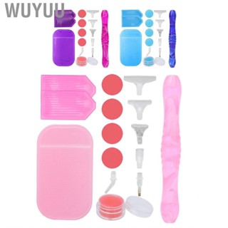 Wuyuu Rhinestone Dotting Kit  Professional Nail Art Creation Non Slip Pad Painting Tool Pen with Replacement Tip for DIY Shop Salon Home