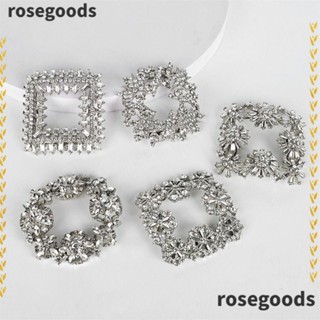 Rosegoods1 คลิปคริสตัล พลอยเทียม แวววาว สําหรับตกแต่งรองเท้าเจ้าสาว 1 คู่