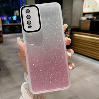 เคสโทรศัพท์มือถือแบบนิ่ม ใส กันกระแทก กันรอยกล้อง ลายกลิตเตอร์ สําหรับ VIVO Y20 Y20A Y12S Y20i Y21 2021 Y17 Y15 Y12 Y11 Y16 Y02S Y35 Y02 Y22 Y22S