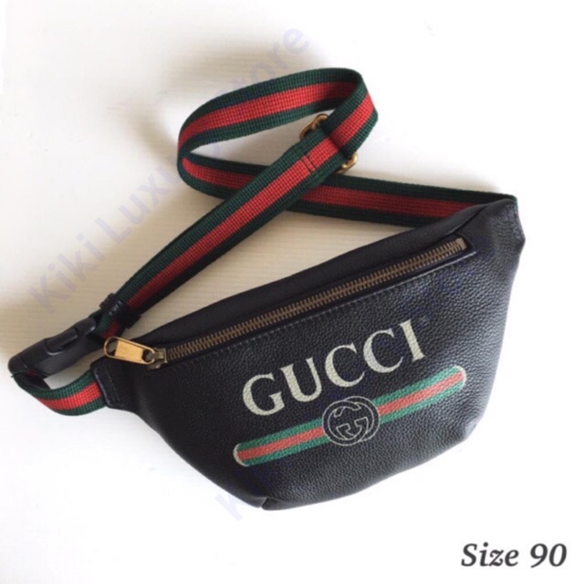 ถูกที่สุด ของแท้ 100% Gucci Print Small Belt Bag