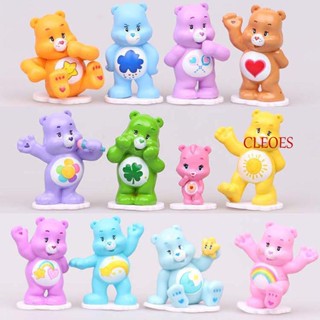 Cleoes โมเดลตุ๊กตาหมีสายรุ้ง ของขวัญสําหรับเด็ก