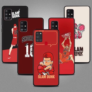 เคสโทรศัพท์ซิลิโคน TPU แบบนิ่ม ลายบาสเก็ตบอล SLAM DUNK สีดํา สําหรับ Samsung Galaxy A14 4G 5G