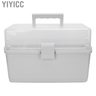 Yiyicc Clear Storage Box  Light Weight Multifunctional Easy To Sort Multipurpose Organizer for Car Camping Home Workplace